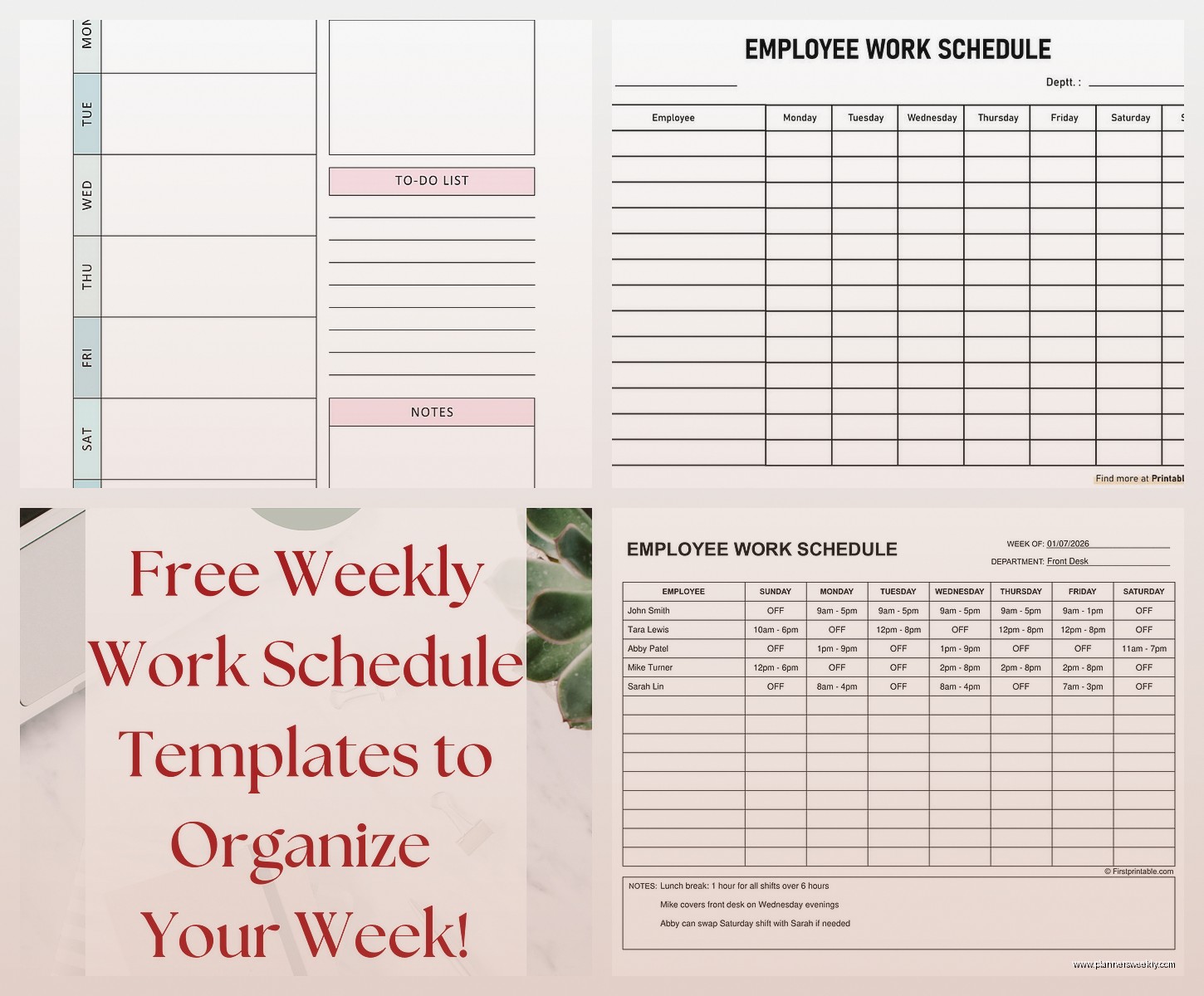 Free Work Schedule Maker Template: Downloads & Guide