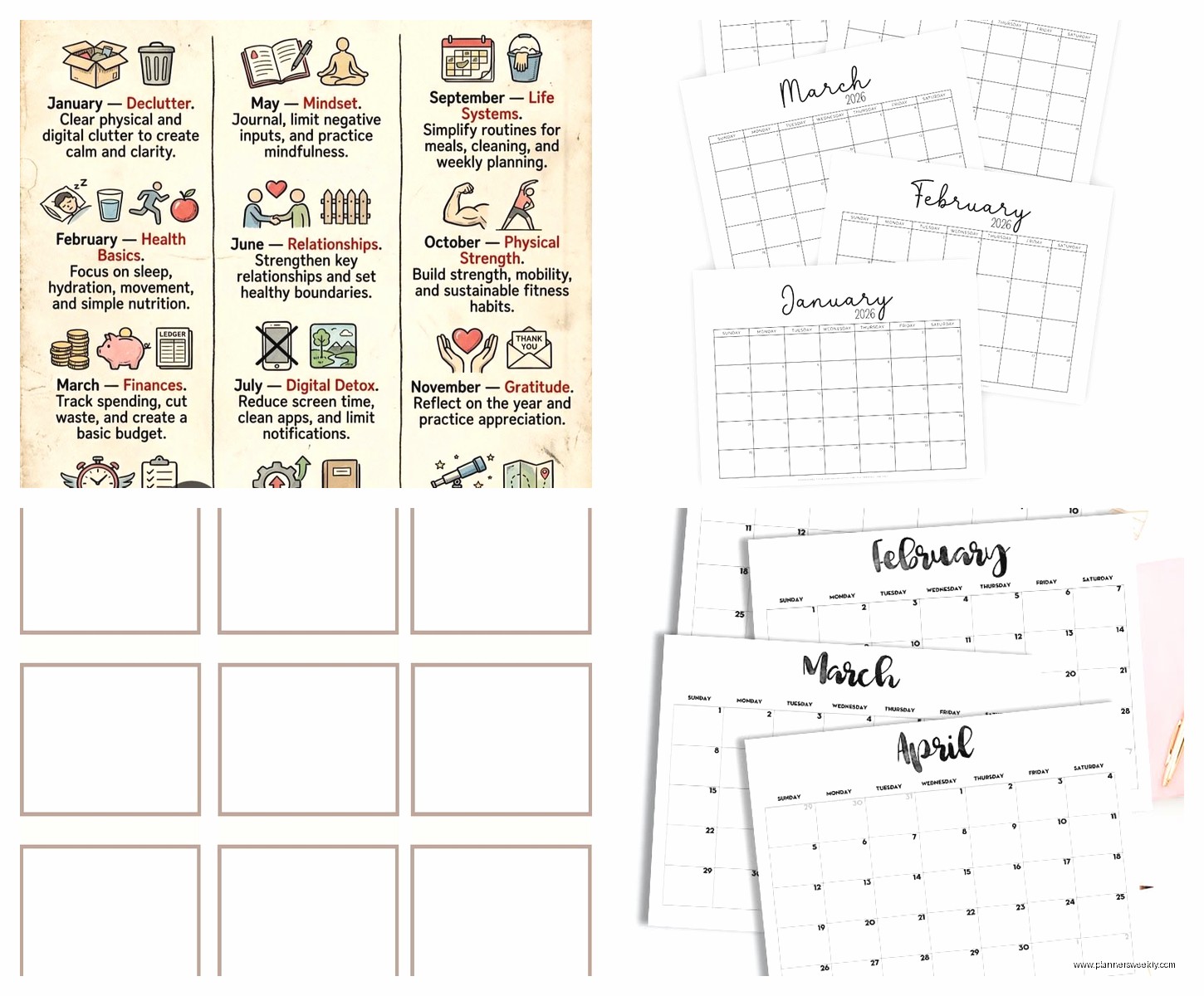 12 Month Planner: Best Annual Planning Options