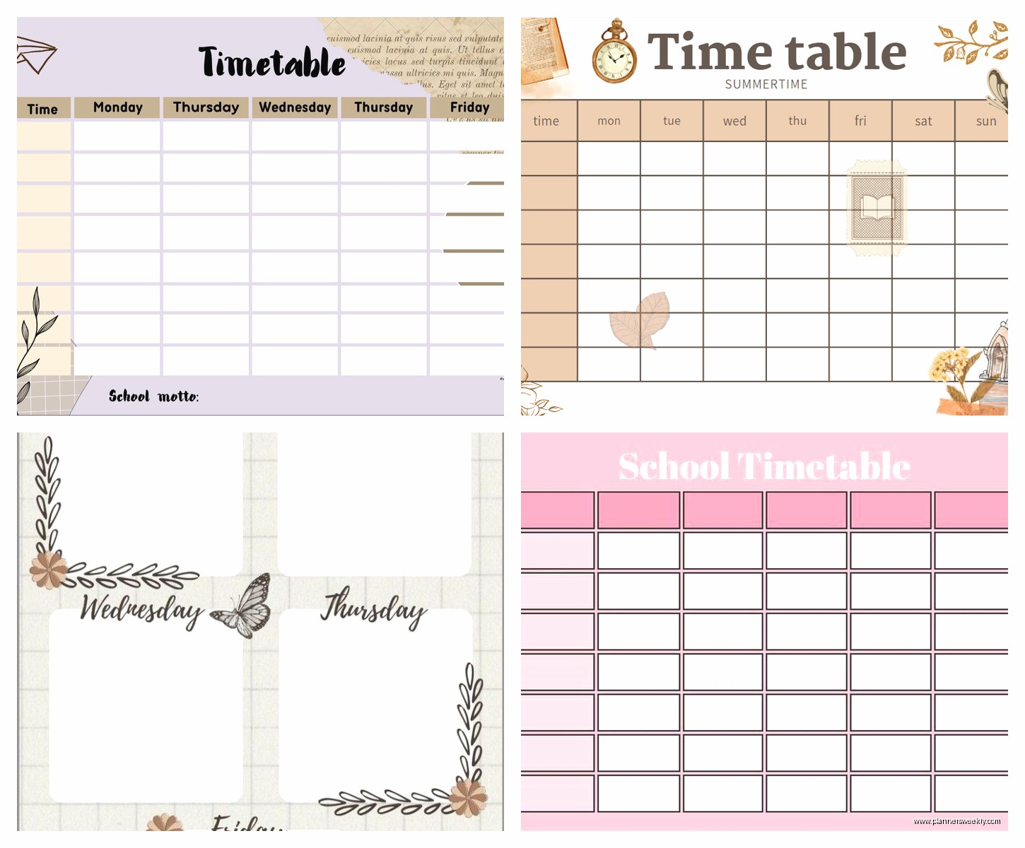 Aesthetic Timetable Maker: Beautiful Scheduling Tools