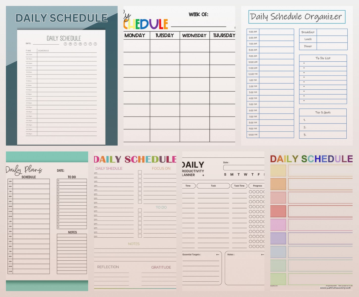 Free Daily Schedule Template: Downloads & Customization