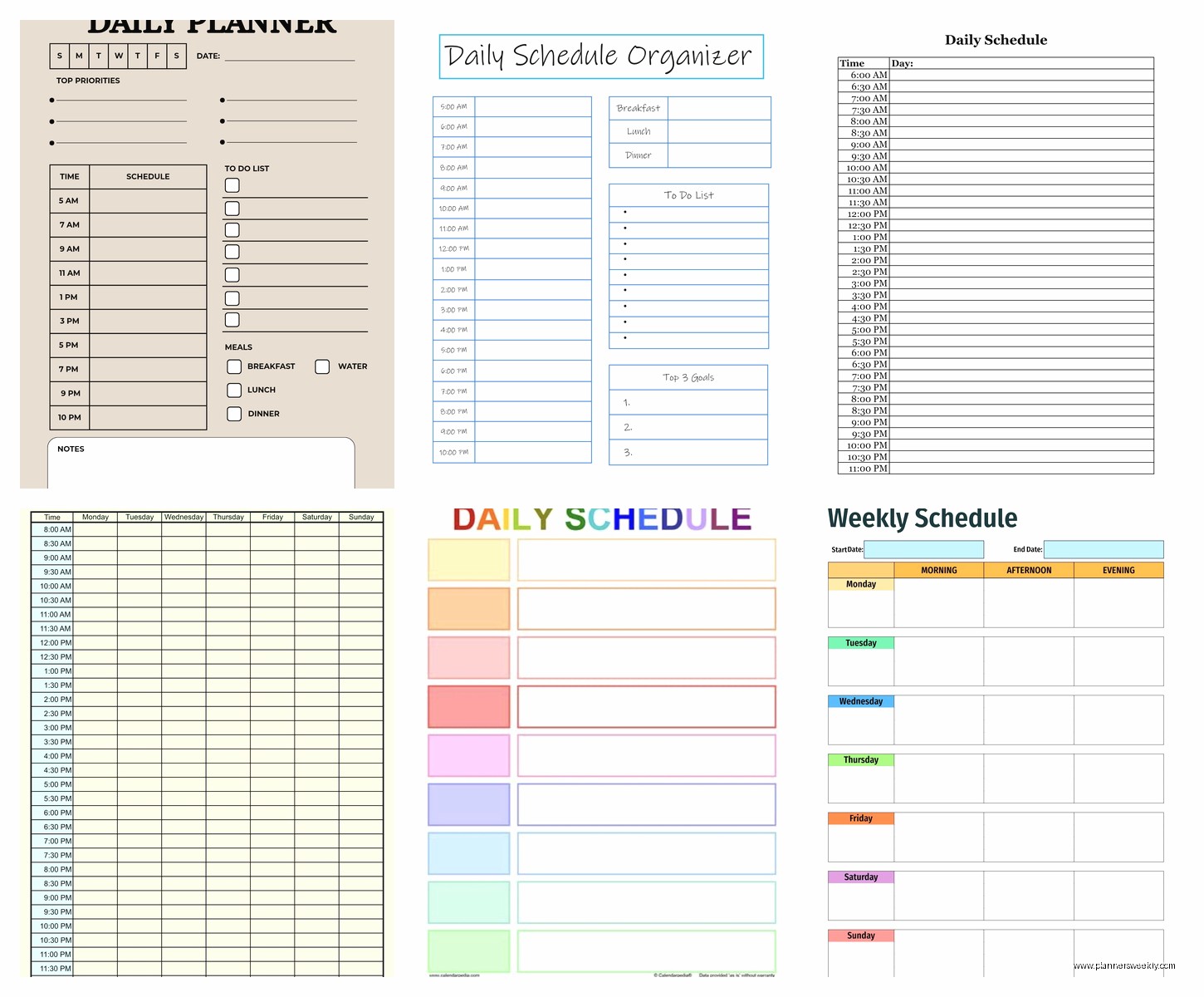 Daily Timetable Template: Free Scheduling Downloads