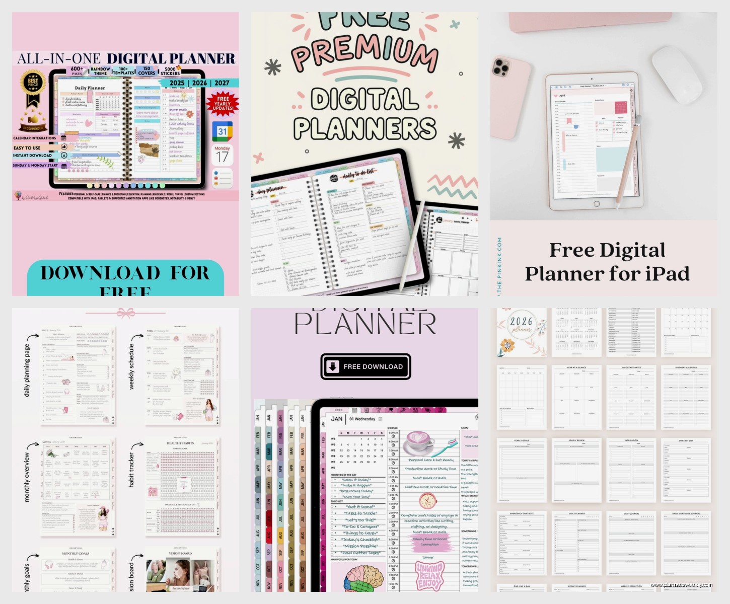 Free Digital Planner Guide: Templates Apps & Downloads