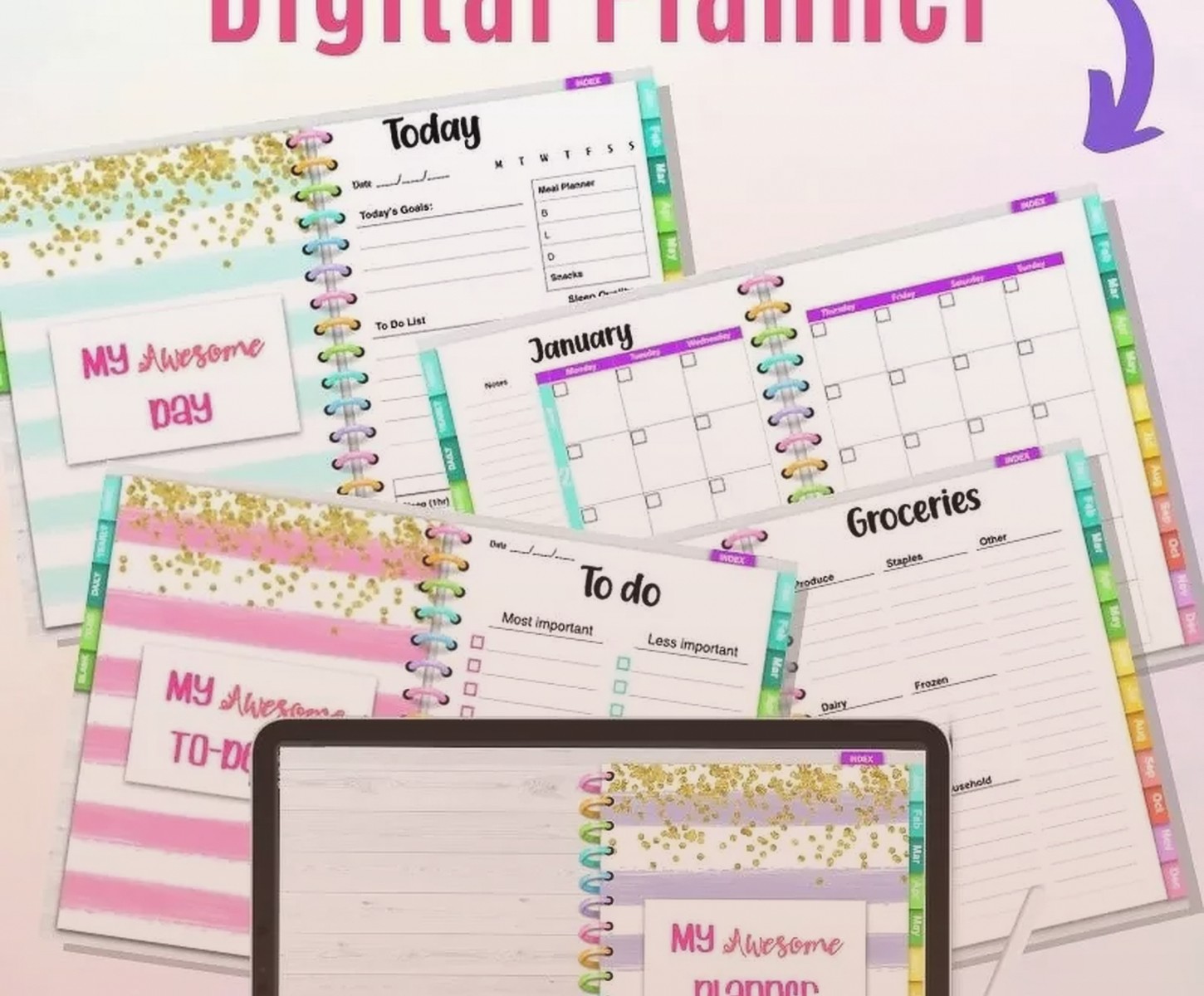 Digital Planner Template: Create Custom Digital Planners