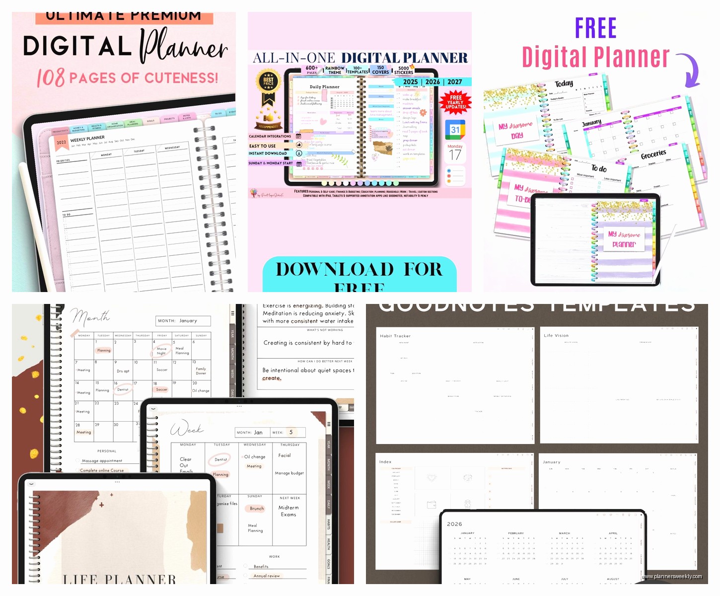 Digital Planner Template: Create Custom Digital Planners