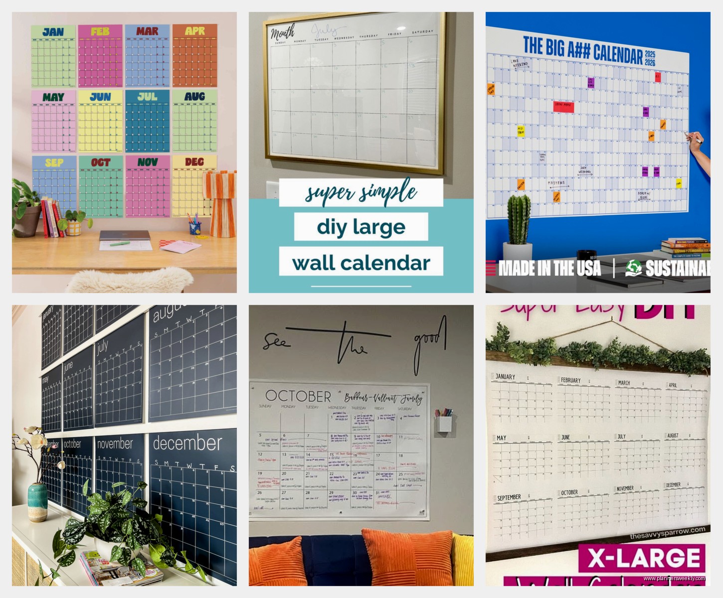 Extra Large Monthly Wall Calendar: Best Jumbo Options