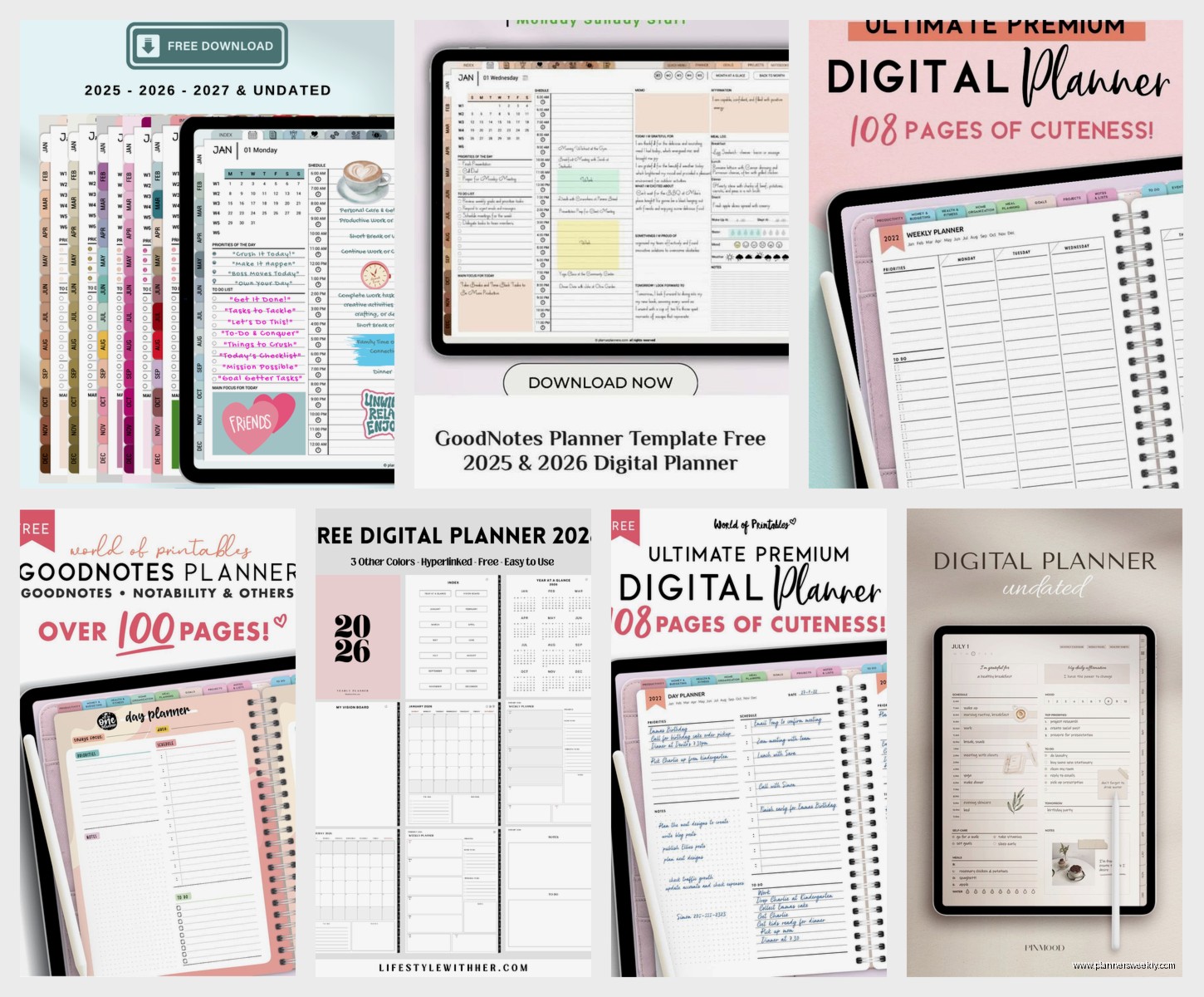 Free Digital Planner Templates: Best Downloads 2026