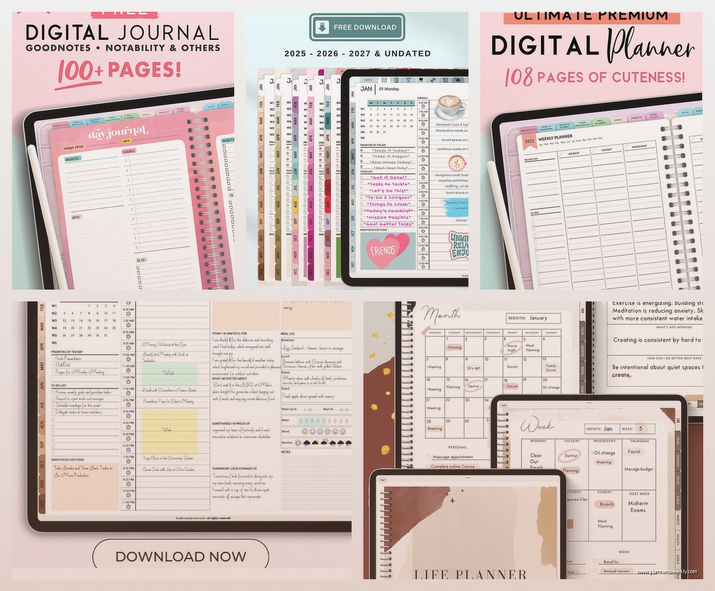Free Digital Planners: Best Templates & Downloads 2026