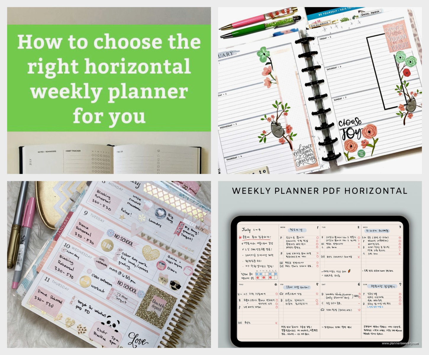Horizontal Planner Guide: Best Layout Options & Reviews