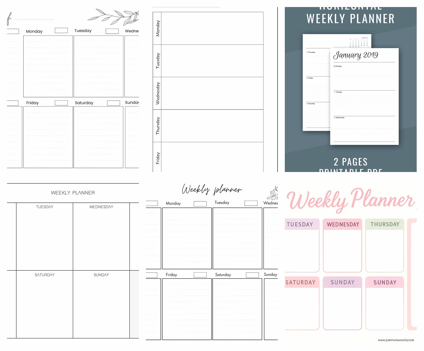 Horizontal Weekly Planner: Best Layout Options & Guide