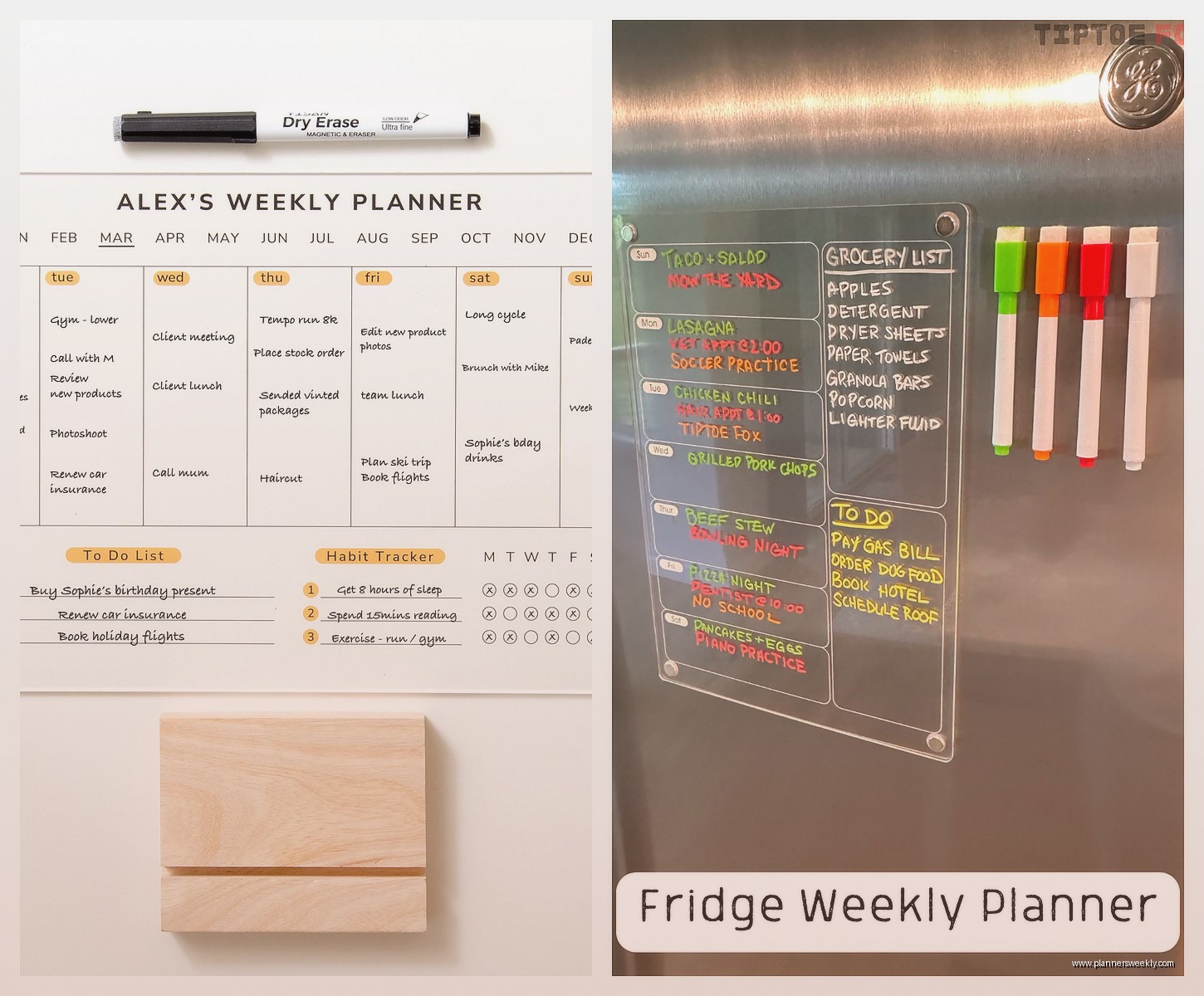 Magnetic Weekly Planner: Best Fridge & Board Options