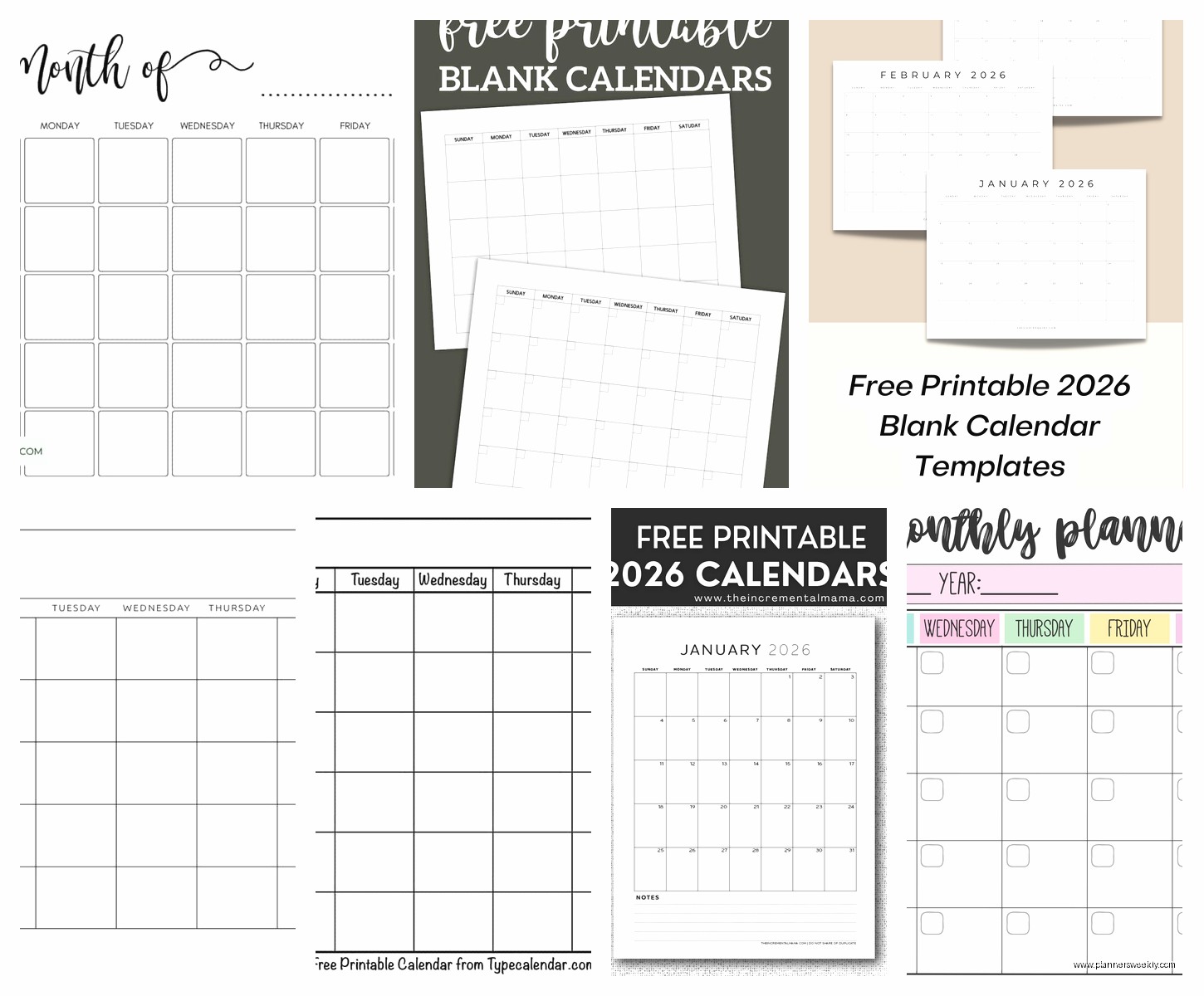 Monthly Calendar Template: Free Printable & Digital Options