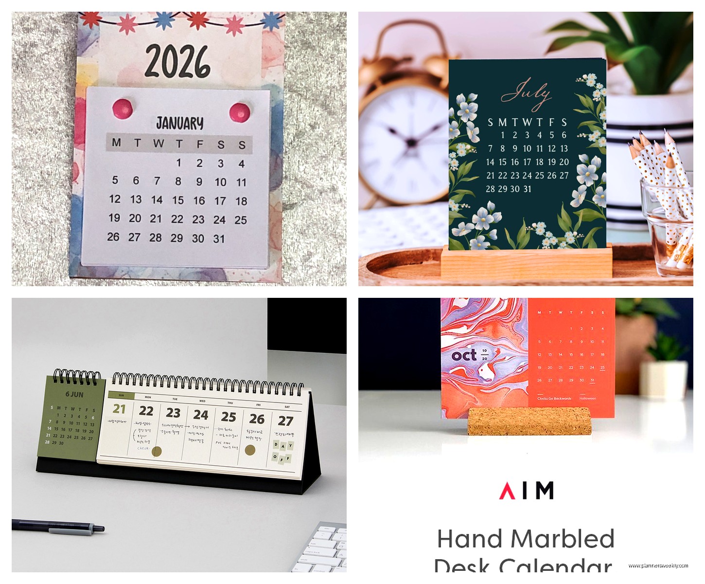 Monthly Desk Calendar: Best Desktop Options 2026