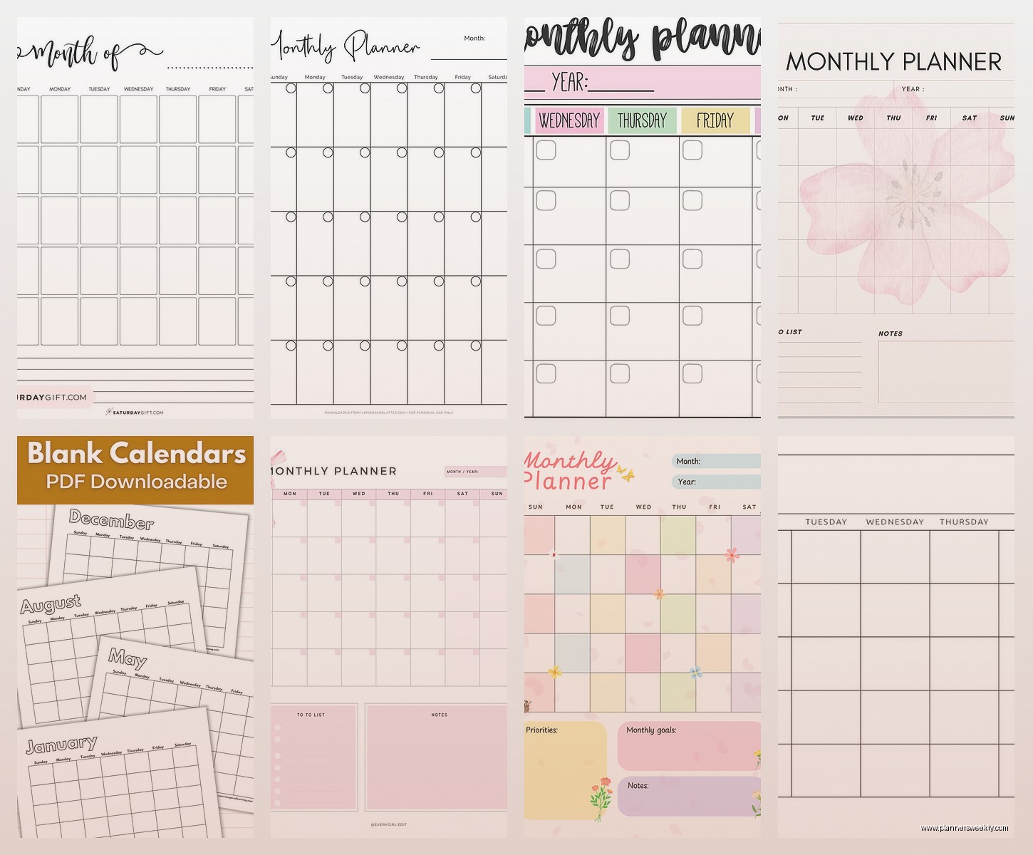 Monthly Planner Template: Free Downloads & Customization