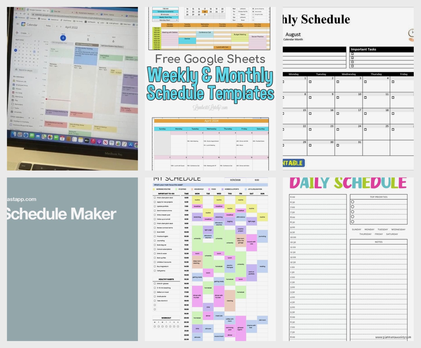 Online Calendar Schedule Maker: Best Free Tools