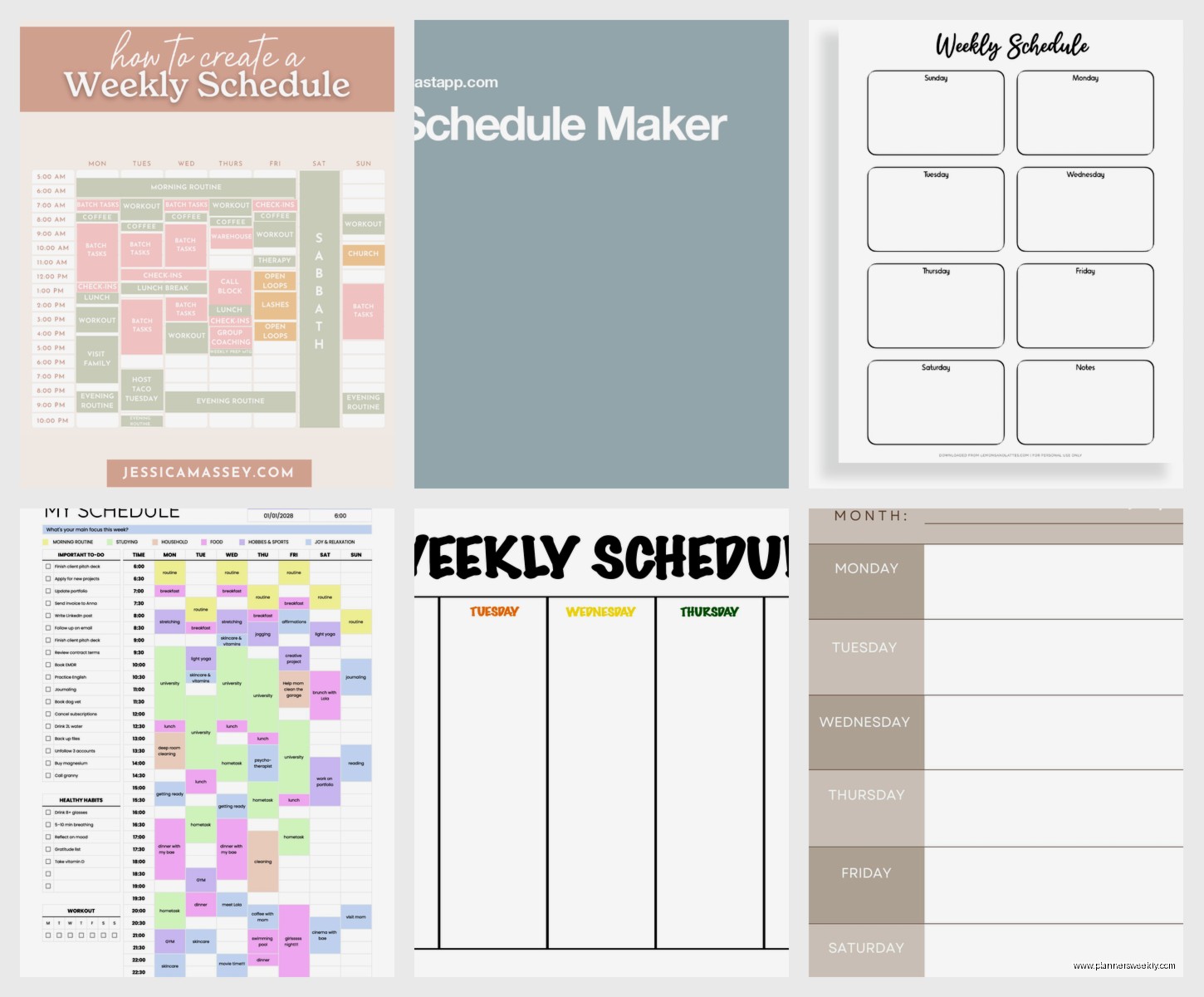 Online Weekly Schedule Maker: Best Free Tools