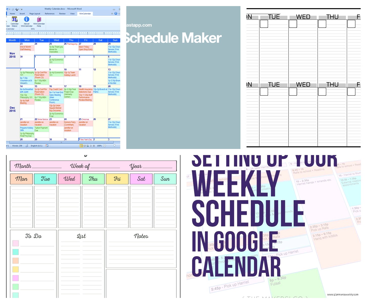 Schedule Calendar Maker: Best Online Tools & Apps