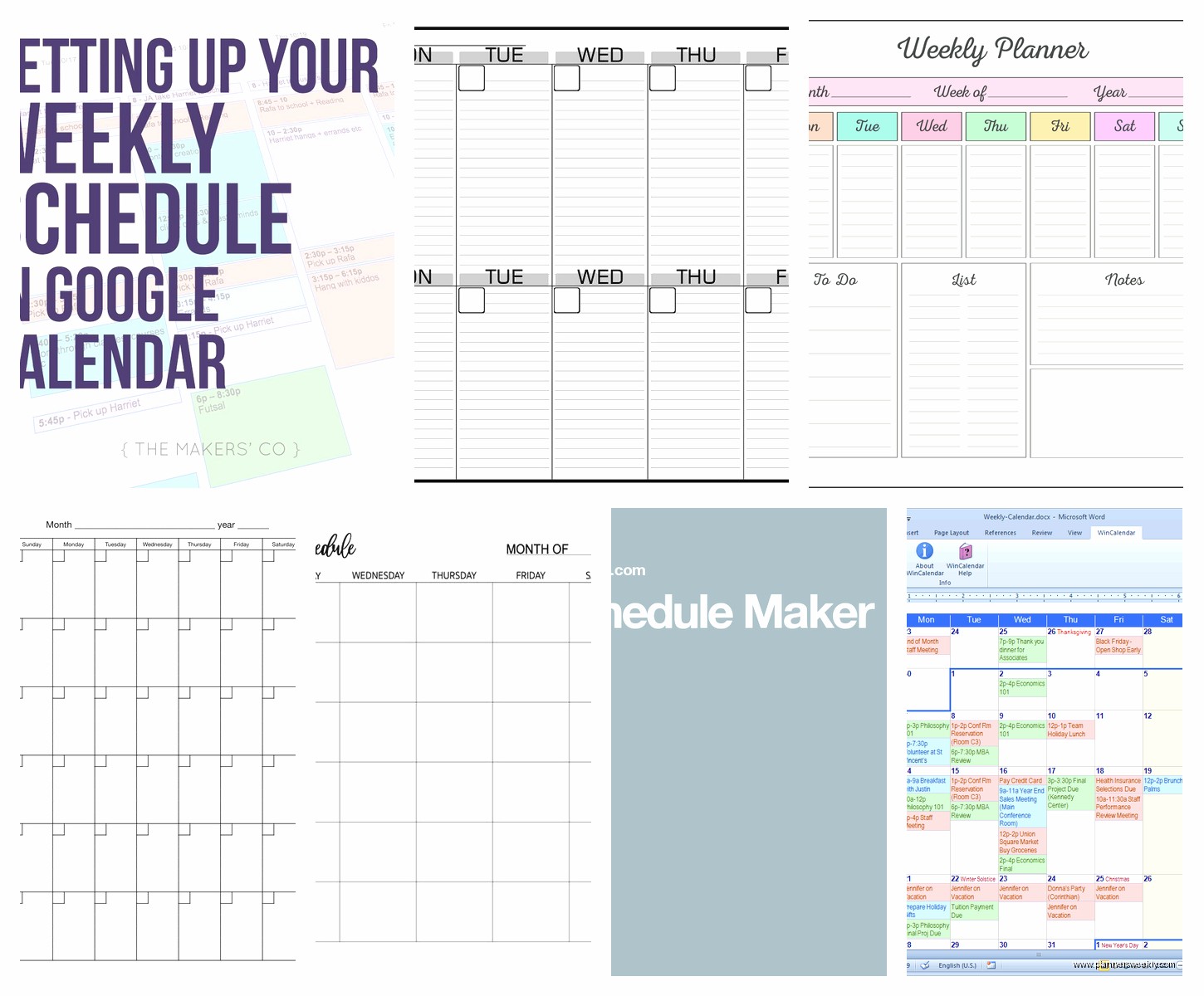 Schedule Calendar Maker: Best Online Tools & Apps