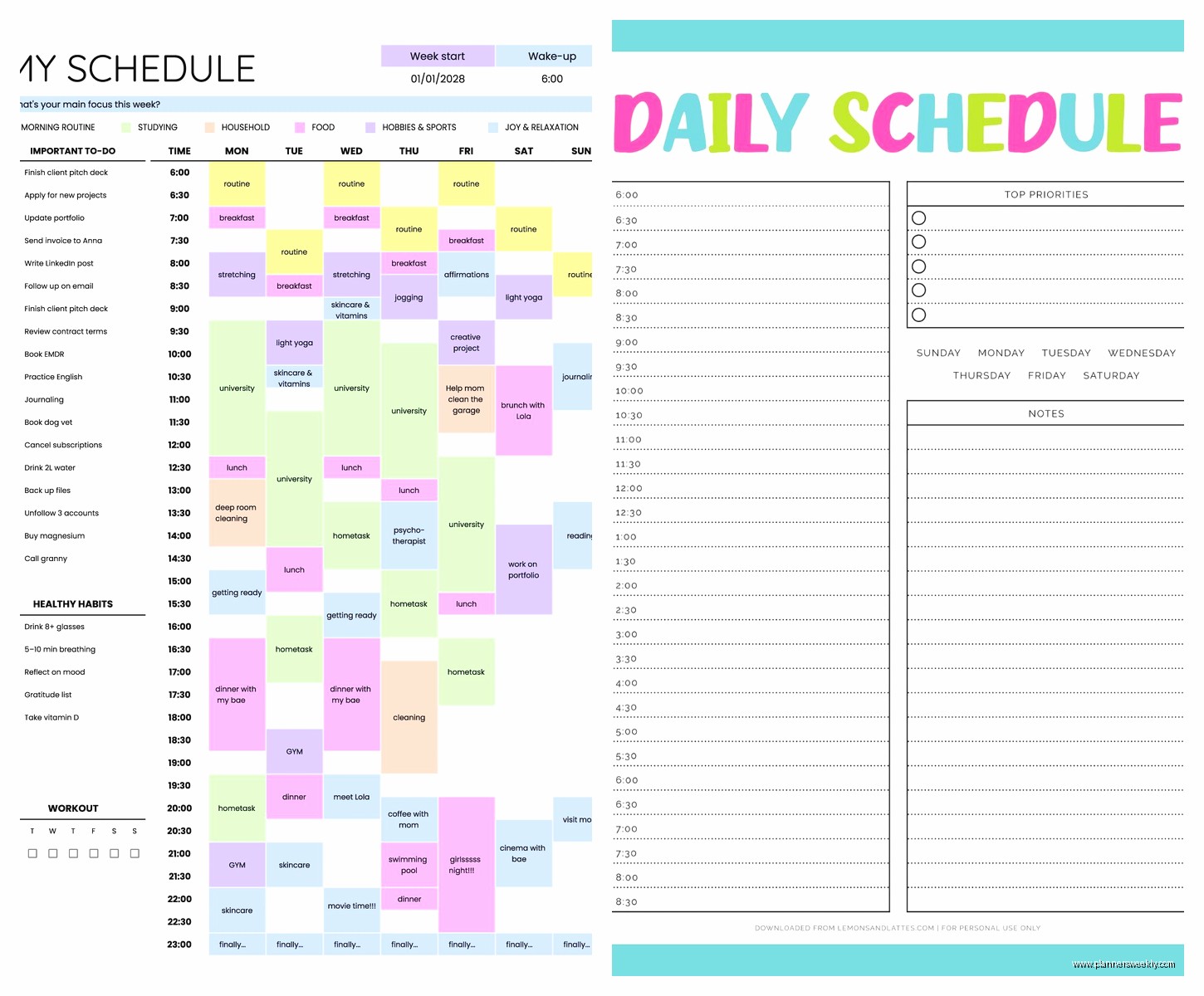 Free Schedule Maker Template: Downloads & Tutorials