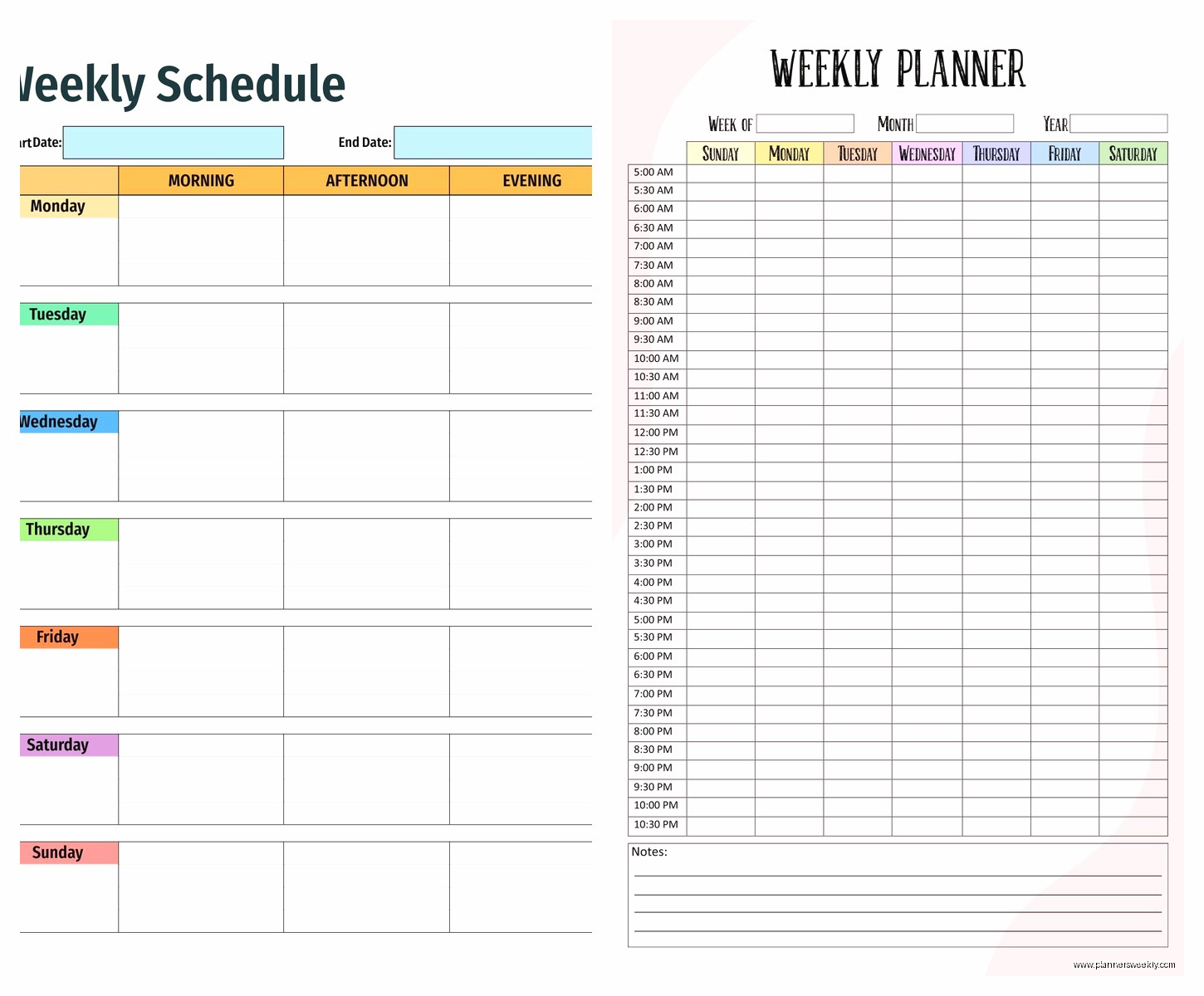 Schedule Organizer Template: Free Planning Downloads