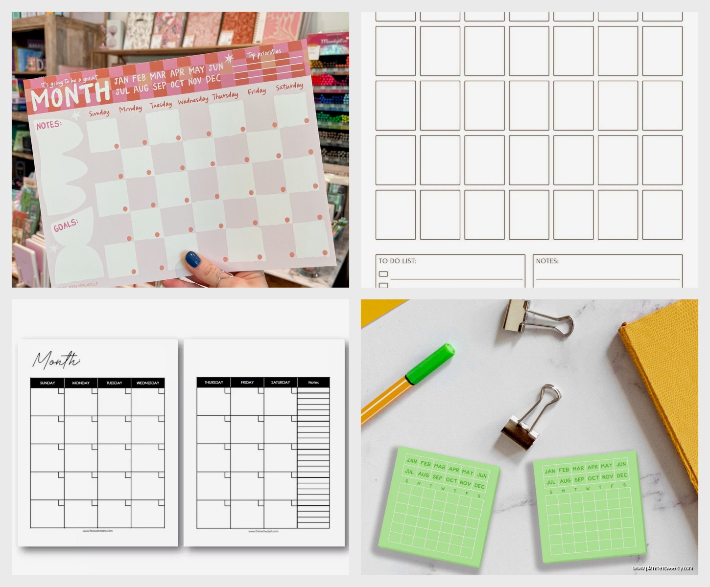 Small Monthly Planner: Best Compact Calendar Options