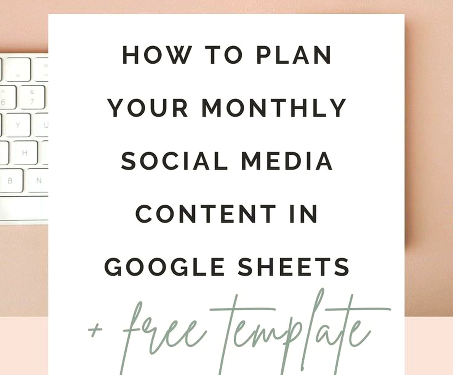Google Sheets Social Media Content Planner: Free Template - Planners weekly