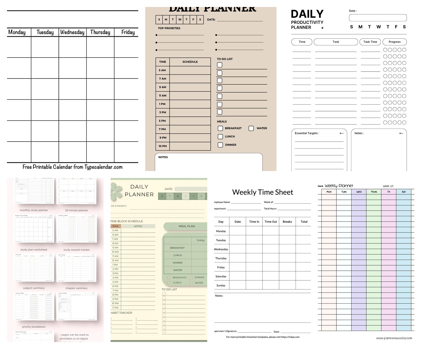 Time Plan Template: Free Scheduling Downloads