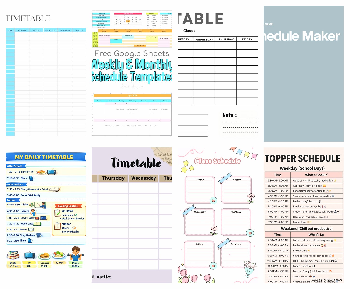 Free Online Timetable Creator: Best Scheduling Tools