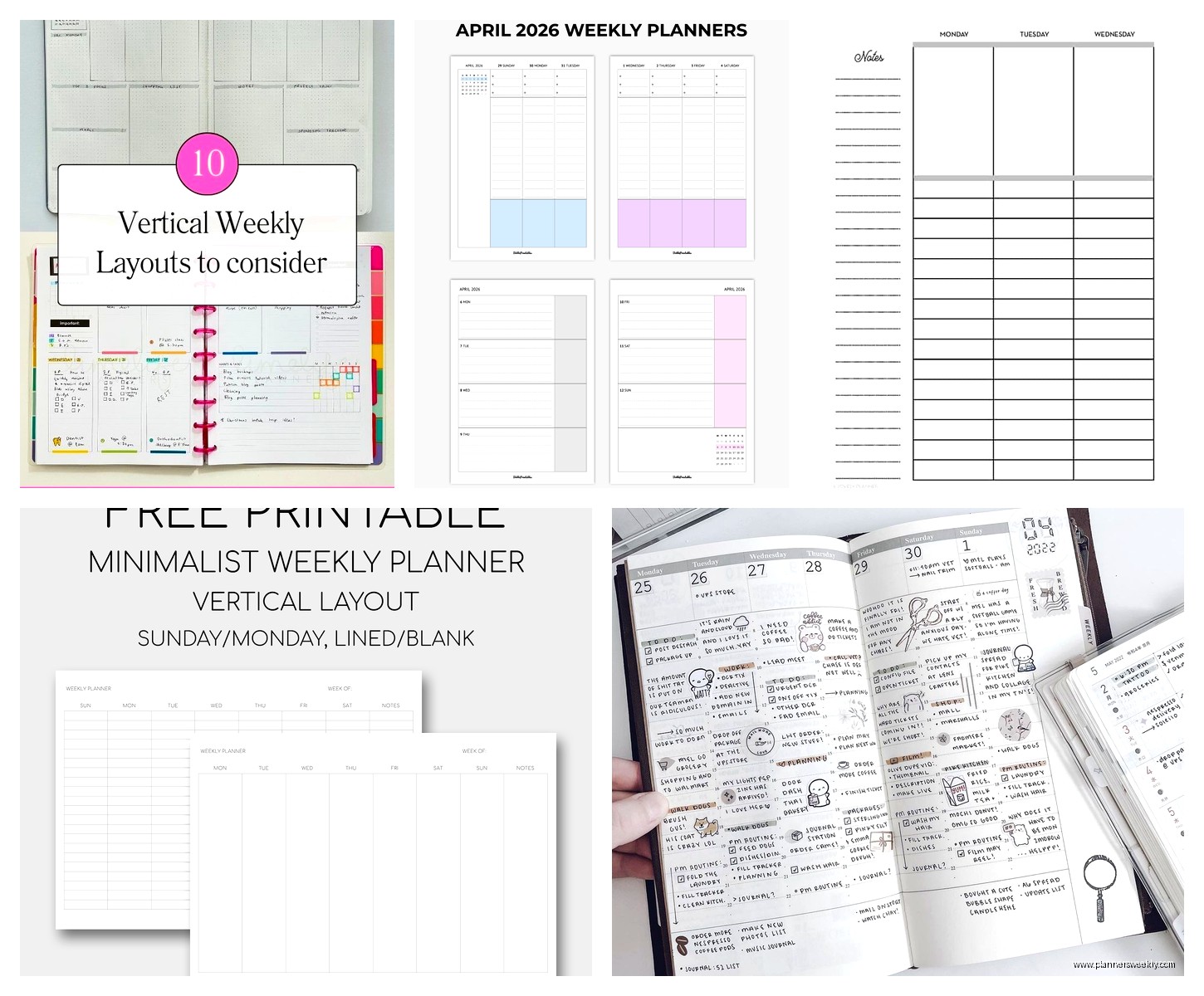 Vertical Weekly Planner: Best Options & Layout Guide