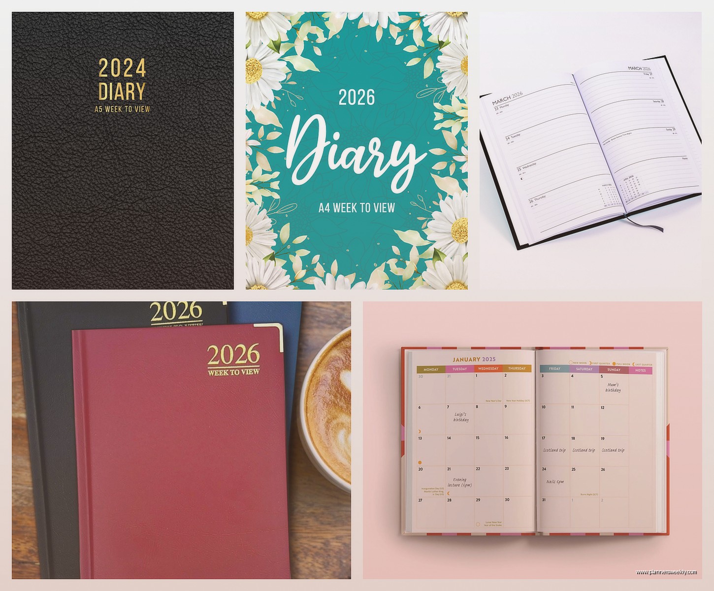 Week to View Diary: Best Planning & Journal Options