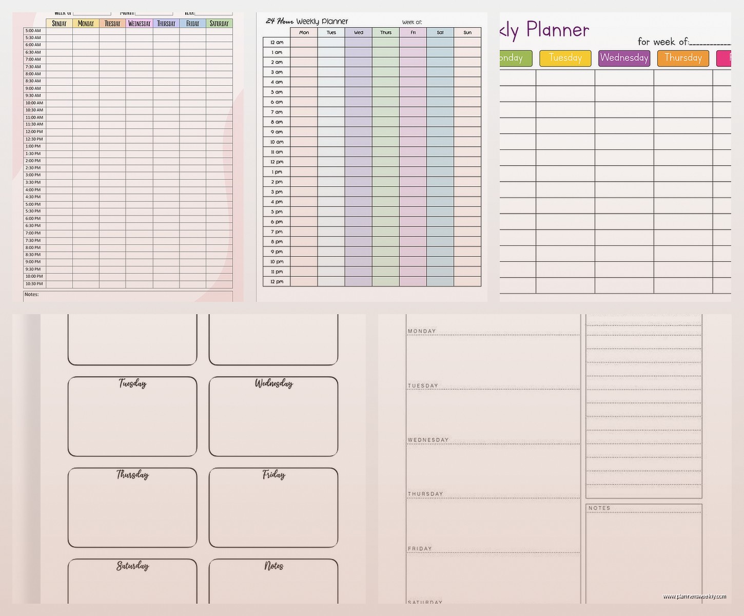 Printable Weekly Calendar: Free Templates & Designs