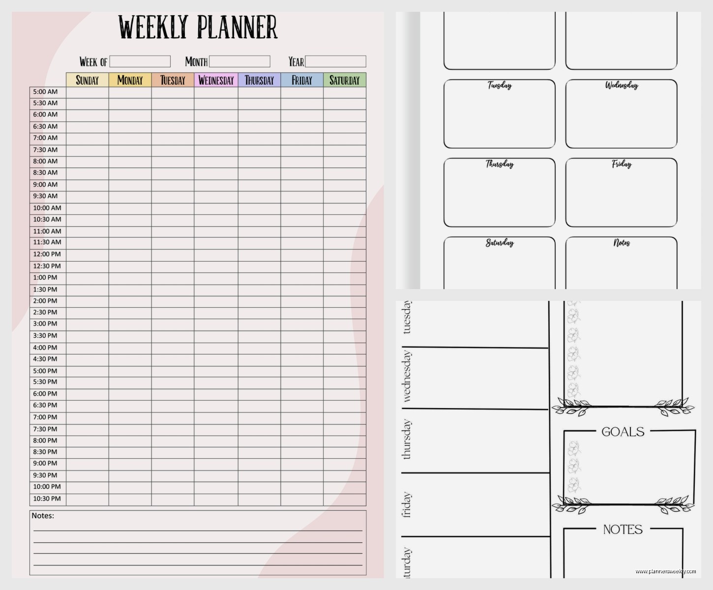 Printable Weekly Calendar: Free Templates & Designs