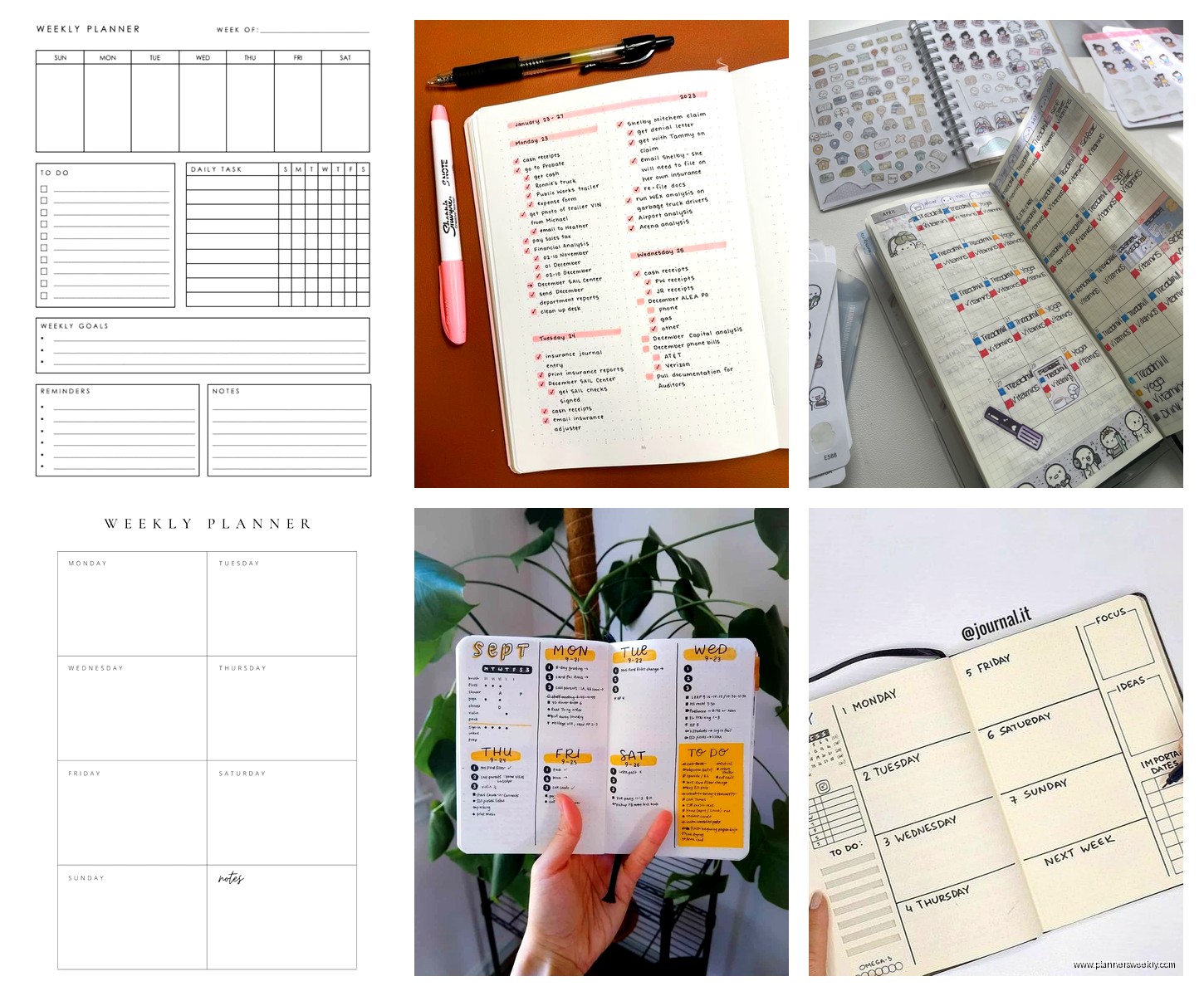 Weekly Planner Notebook: Best Journal Options