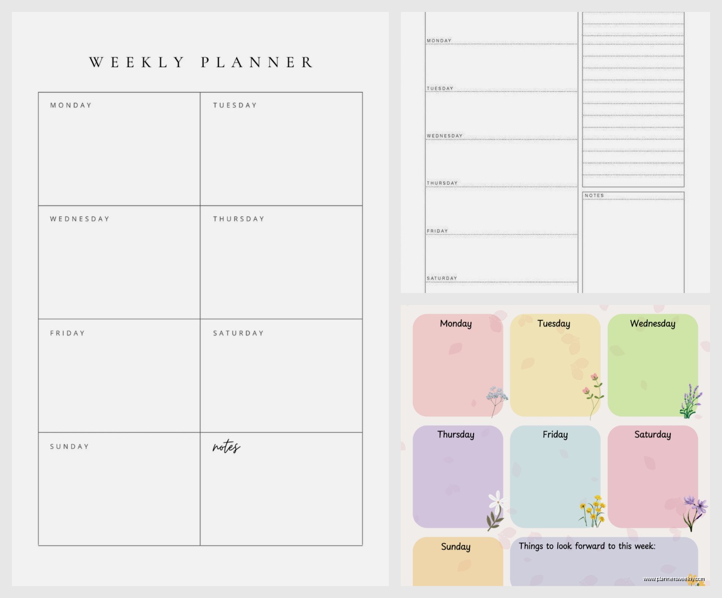 Printable Weekly Planner: Free Templates & Designs
