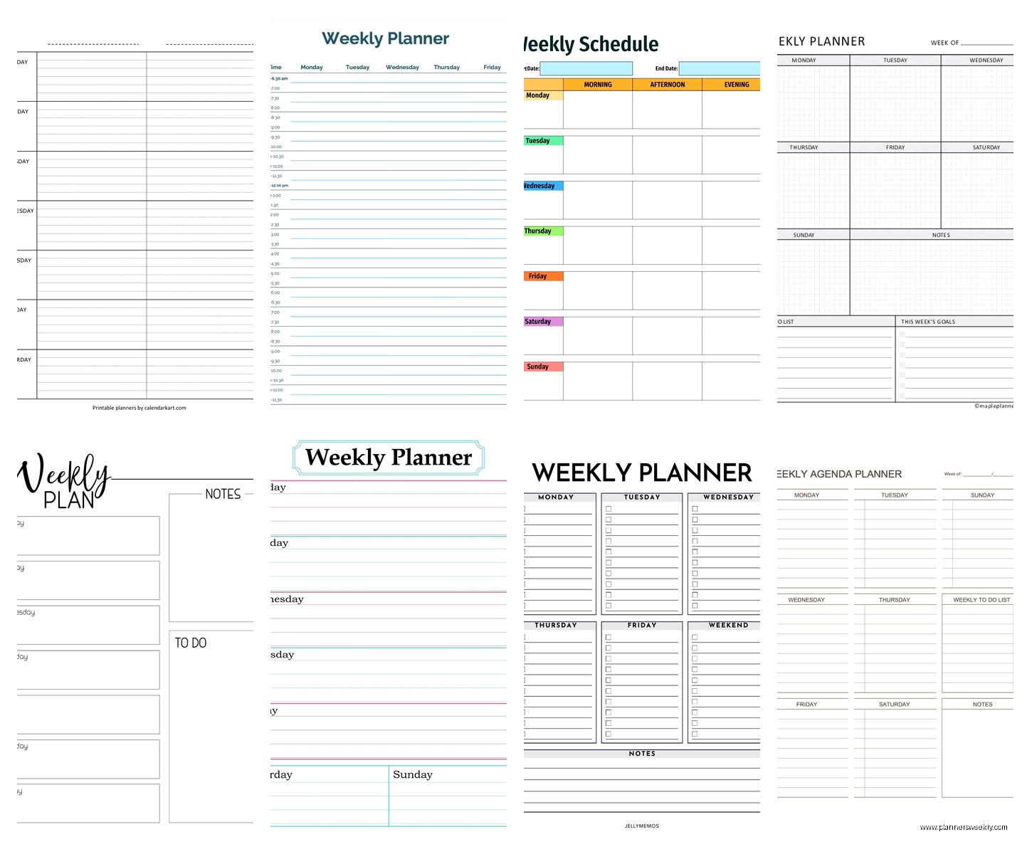 Word Weekly Planner Template: Free Downloads