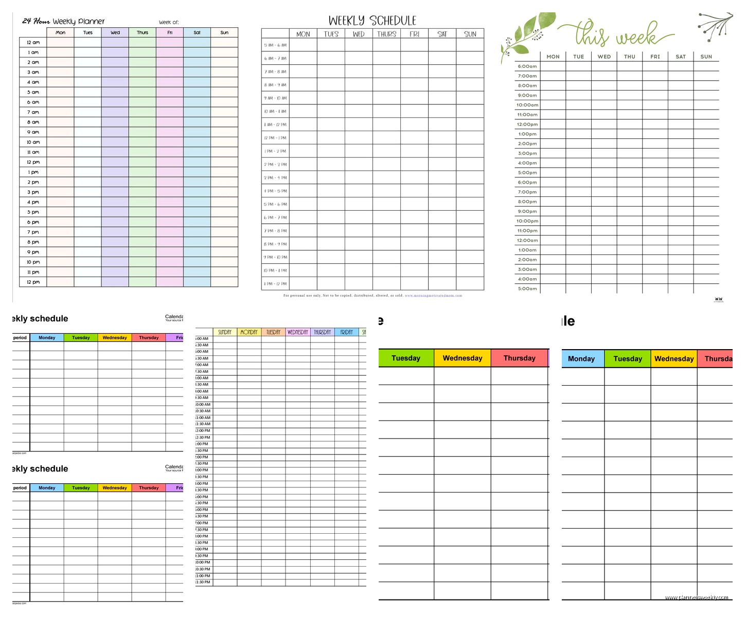 Weekly Timetable Template: Free Downloads & Examples