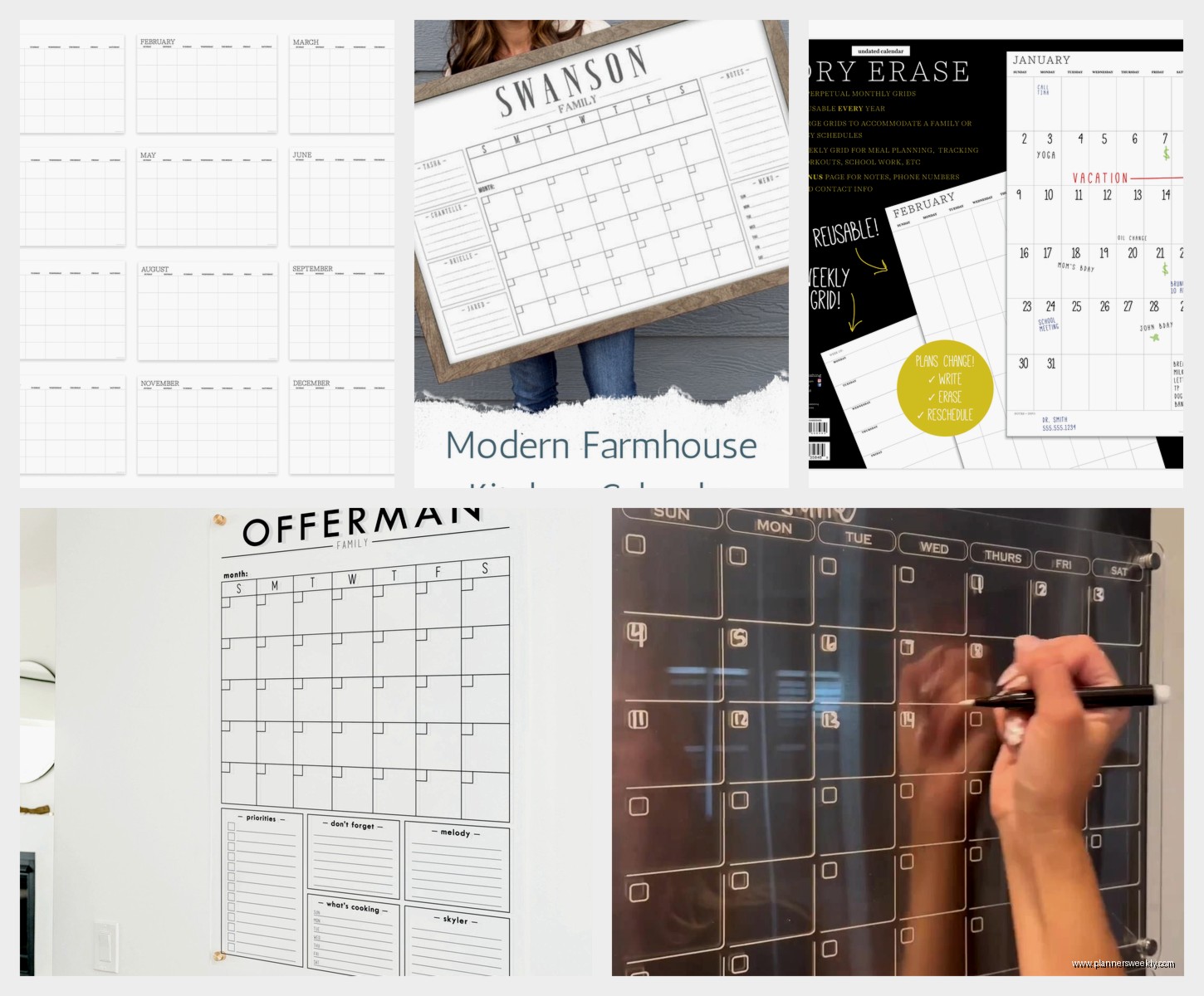 12 Month Dry Erase Calendar: Best Annual Board Options