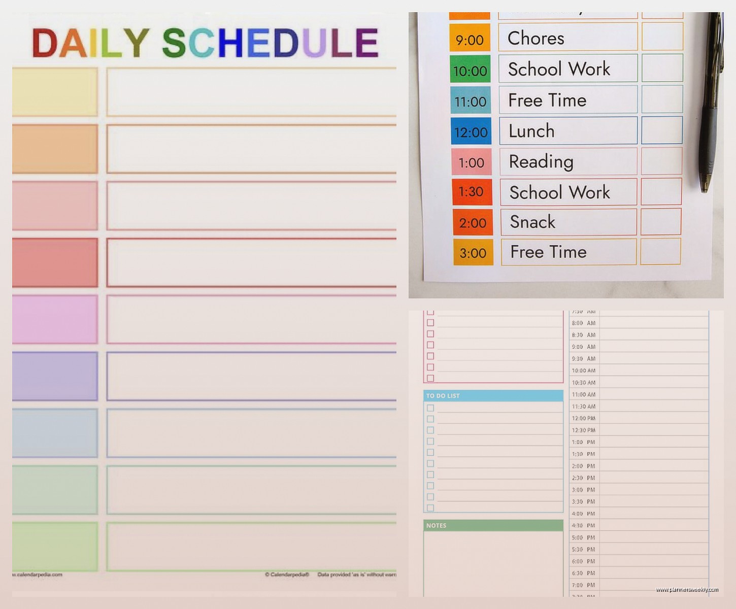 Editable Daily Schedule Template: Customizable Downloads