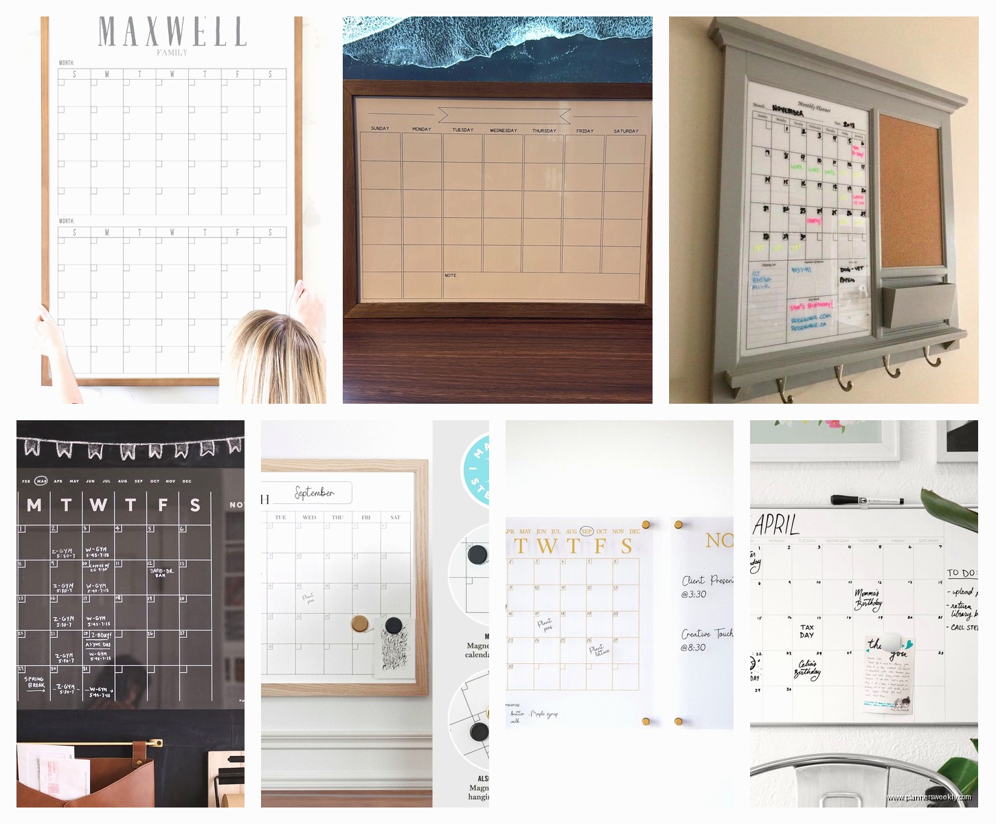 Framed Dry Erase Calendar: Best Wall Options