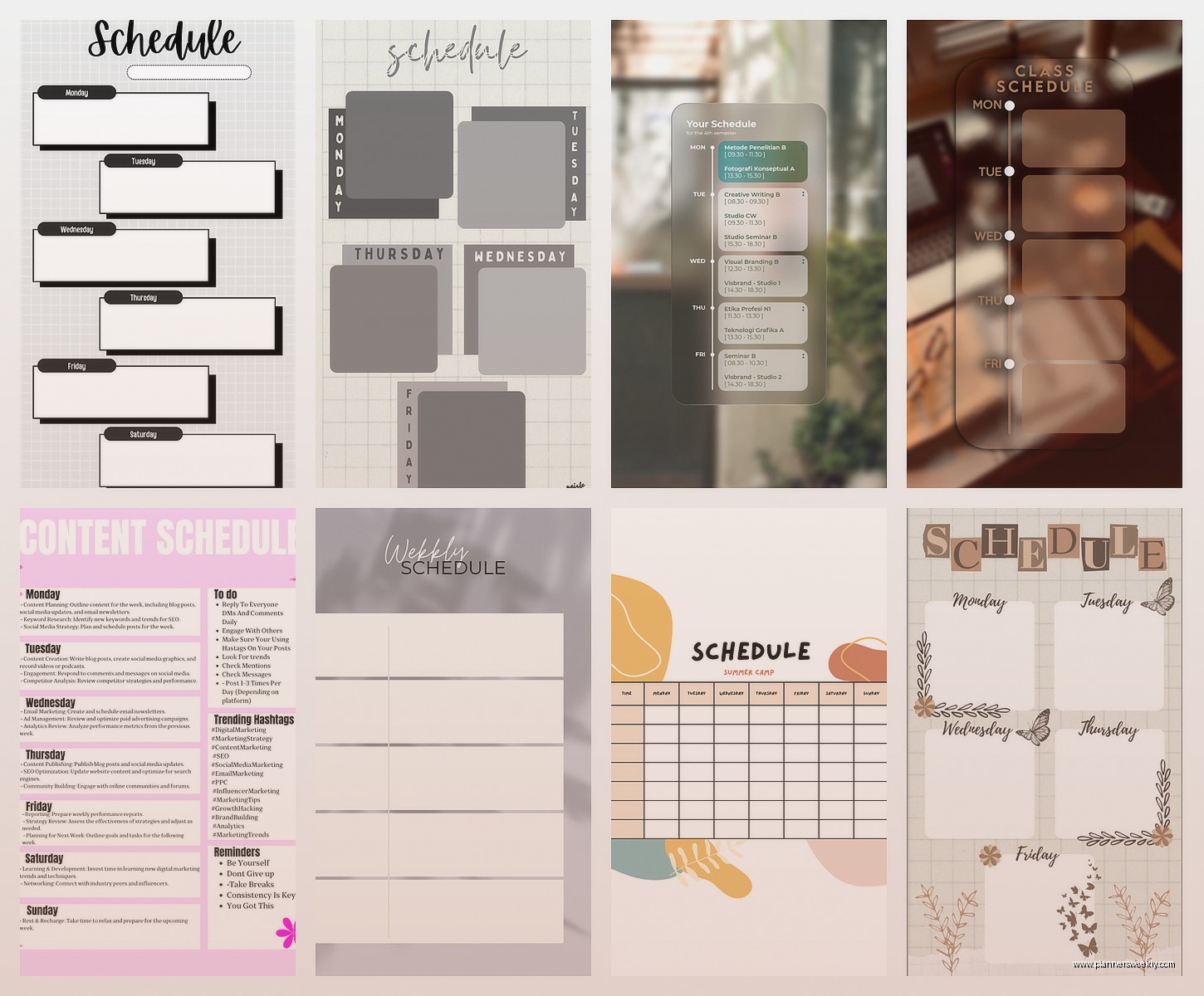 Schedule Creator Template: Free Planning Downloads