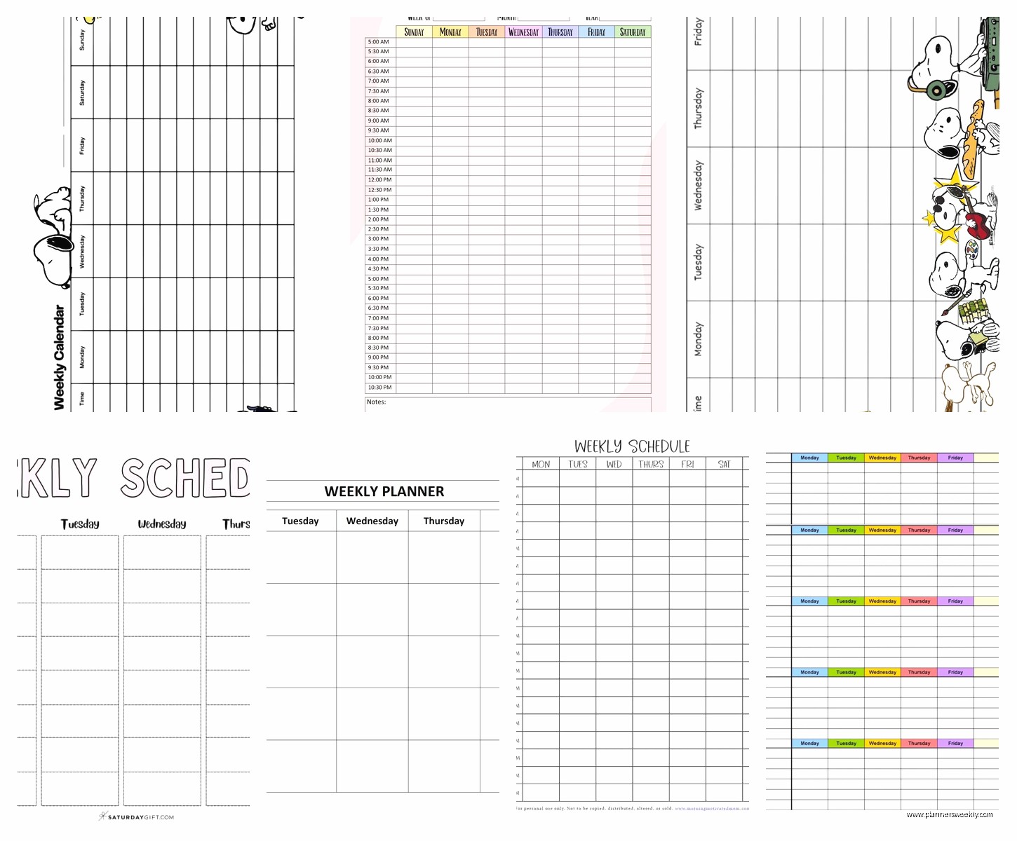 Weekly Timetable Planner: Best Scheduling Templates